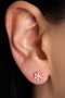 Heliophilia Silver Pendientes de Plata de Ley 925 en Oro Rosa ELKSLVR7297R